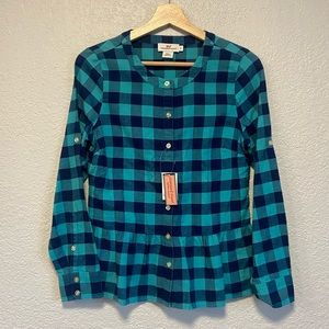 Vineyard Vines NWT Flannel Shirt Women’s Size 0